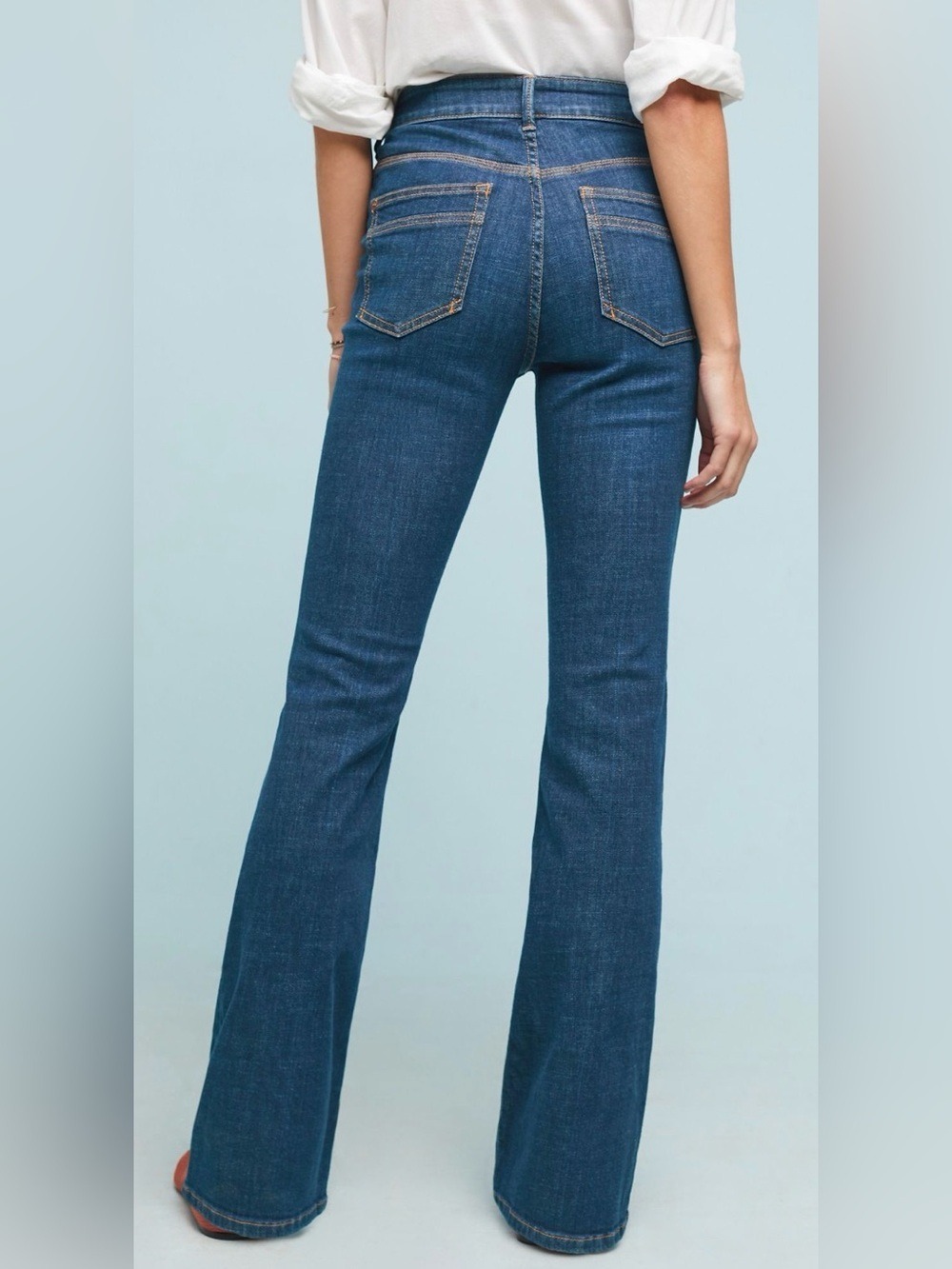 Pilcro Anthropologie Utility Patch Pocket‎ High Waist Bootcut Jeans 27 - Picture 14 of 15